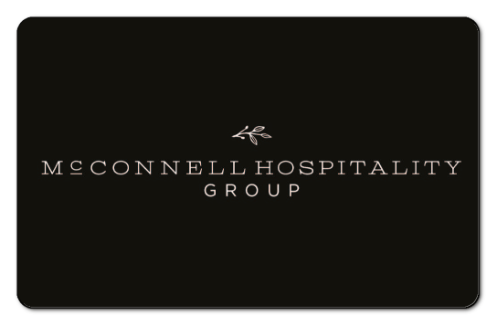 Cork and Cow logo on a solid black background.